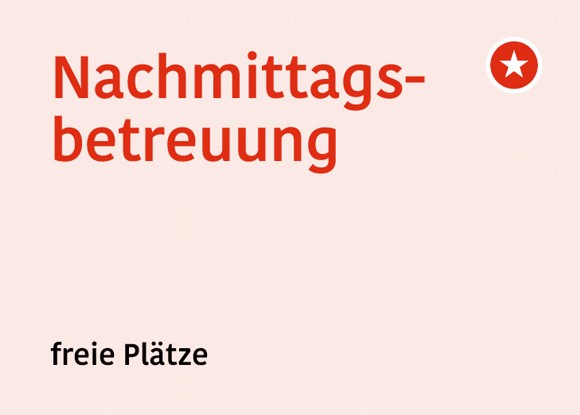 Freie Plätze Nachmittagsbetreuung
