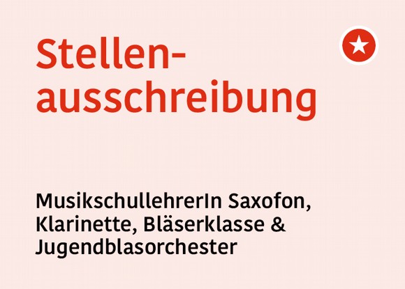 Stellenausschreibung MusikschullehrerIn