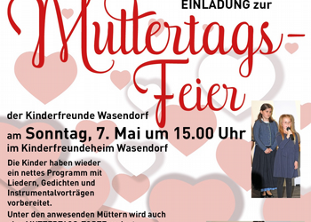 Muttertagsfeier der Kinderfreunde Wasendorf