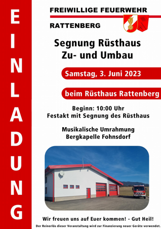 FF Rattenberg Segnung Rüsthaus Zu- und Umbau