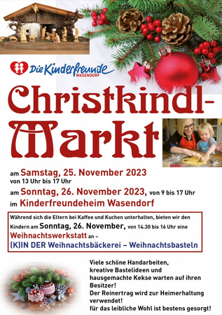 Christkindlmarkt der Kinderfreunde Wasendorf