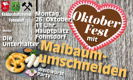 Oktoberfest mit Maibaumumschneiden