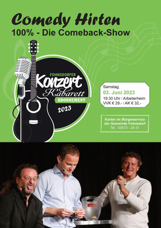 Kabarett mit den Comedy Hirten, 4. Abokonzert