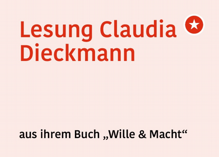 Lesung von Claudia Dieckmann