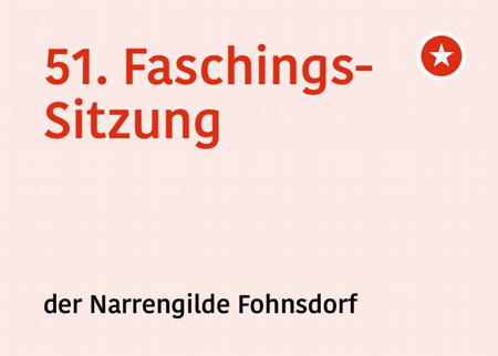51. Faschingssitzung der Narrengilde