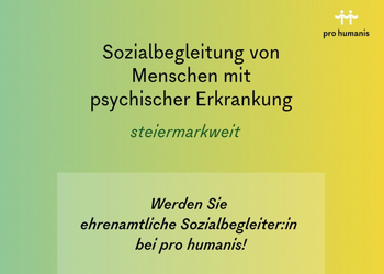 Werden Sie ehrenamtliche Sozialbegleiter:in bei pro humanis!