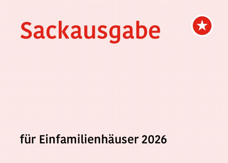 Sackausgabe 2026 für Einfamilienhäuser