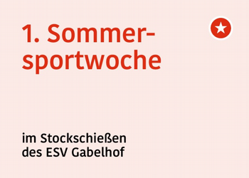 1. Sommersportwoche im Stockschießen