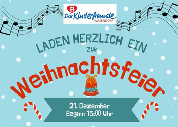 Weihnachtsfeier Kinderfreunde Wasensdorf