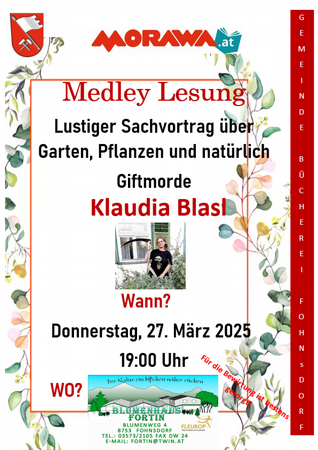 Medly Lesung mit Klaudia Blasl