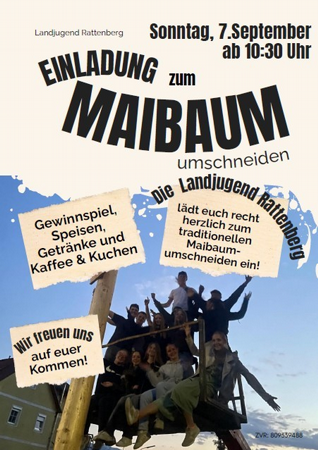 Maibaumumschneiden der Landjugend Rattenberg