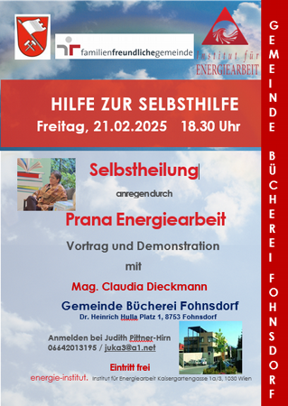 Hilfe zur Selbsthilfe - Selbstheilung anregen durch Prana Energiearbeit