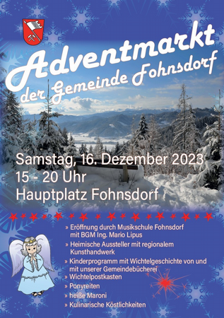 Adventmarkt der Gemeinde Fohnsdorf