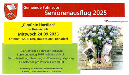 Seniorenausflug 2025 der Gemeinde Fohnsdorf