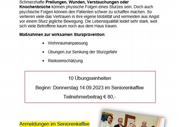 Training zur Sturzpräfention - Mit Gleichgewicht und Kraft